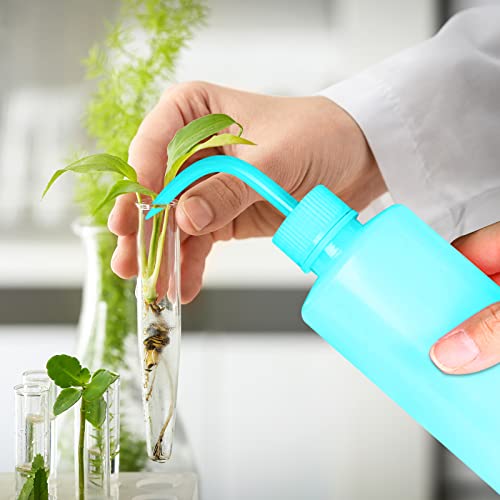 Economy Plastic Squeeze Washing Cleaning Bottle, 2pcs 250ml/8oz, Narrow Mouth, Green - color: Green