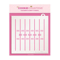 The Cookie Countess Football Field Lines Stencil