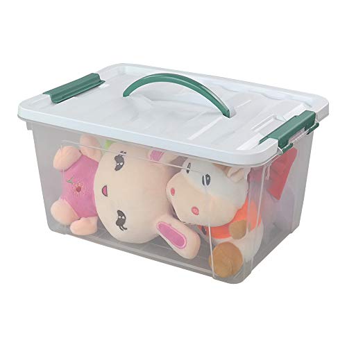 Gloreen 14 Quart Clear Storage Bins with Lid and Handle, Multipurpose - size: 14 Quart, 1 Pack
