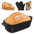 Cast Iron Loaf Pan 9.5x5 Inch, Pre-Seasoned Bread Baking Pan