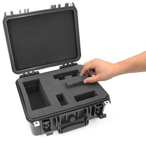 CLOUD/TEN 13 inch Smell Odor Block Airtight Carry Case with Impact Absorbing Protective Customizable Foam - style: 13 Inch