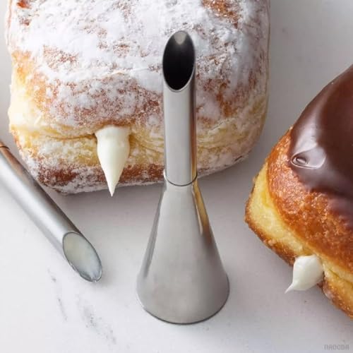 Filling Piping Tip Set, 3 Donut, Eclair & Cream Puff Nozzles