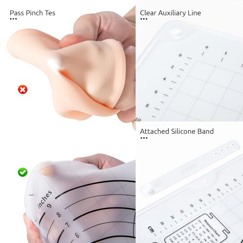 U-Taste Silicone Pastry Mat, Dough Rolling Baking Sheet, 28x20"/Transparent - color: Transparent, size: 27.6"L x 19.7"W