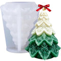 4.2 Inches Christmas Candle Molds, Christmas Tree Silicone Molds - color: 1 Pcs Christmas Tree Silicone Molds