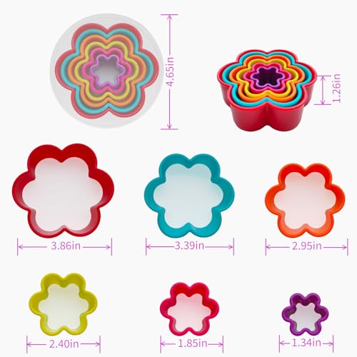 Cookie Cutter Set - 6 PCS Exquisite Flower Shaped Cutters for Baking Delights