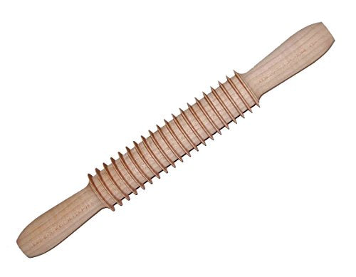 Eppicotispai Beechwood fettuccine Cutter Rolling Pin, Large