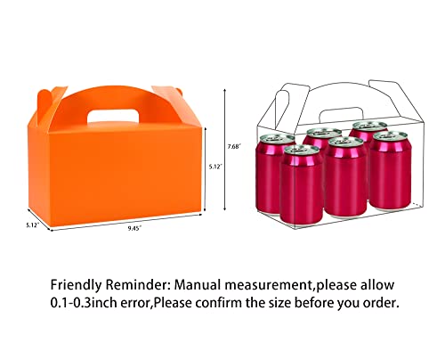 HUAPRINT Treat Gift Boxes, 30 Pack, Orange, 9.45x5x5 IN - color: Orange