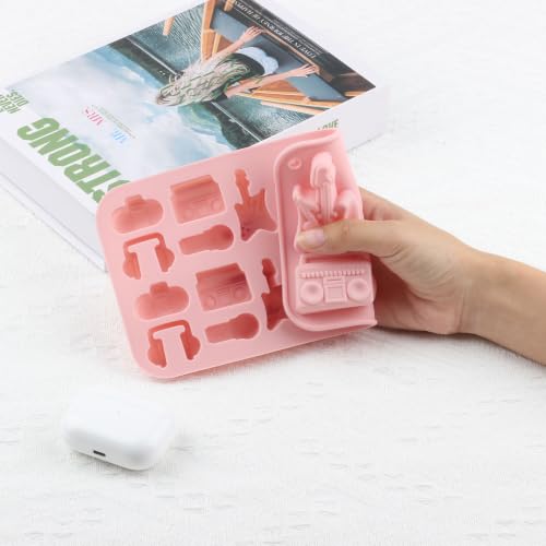 15 Cavity Music Theme Silicone Candy Molds - color: B