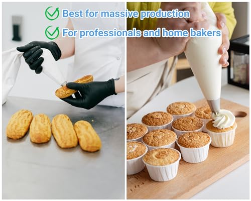 19 Inch Large Piping Bags,200 Pack Disposable Anti-Burst Pastry Bag - size: Large 19 Inch-200 Pack
