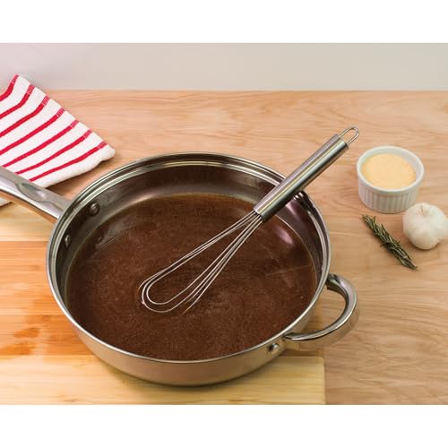 Mrs. Anderson’s Baking Flat Roux Whisk, Stainless Steel - style: Flat Roux Whisk