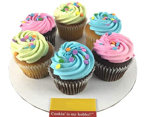 Round Greaseproof Cake Boards – White Cake Circle Base, 6/8/10/12 inch, 5 of Each Size LEGLO - style: White Round Cake Board