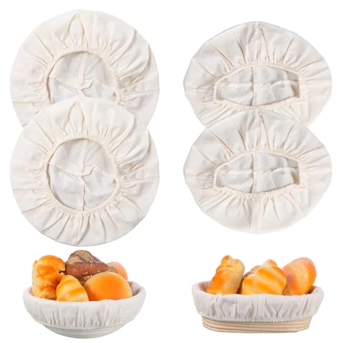 4 Pcs Banneton Liner, Proofing Basket Cover