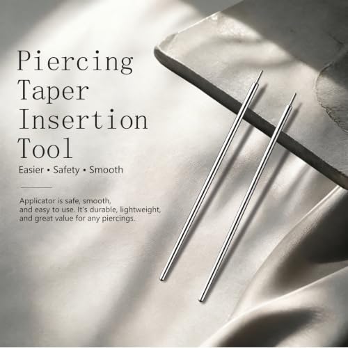 ONESING 2Pcs Piercing Ball Grabber Tool for Changing Jewelry, Stianless Steel Flat Back Earring Applicator Internally Threaded Push Pin Piercing Grabber Tool - color: Silver-M-16G
