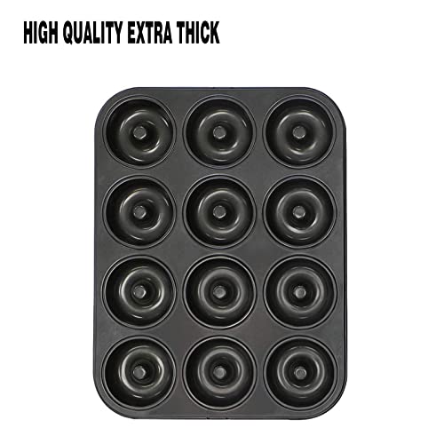 Webake Donut Pan Non-stick Mini Donut Tray Heavy Gauge 2.8 Inch Doughnut Pans for Baking 12-Cavity - size: 2.8 Inch Donut (Pack of 1)