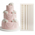 Pearl Fondant Molds, Silicone Cake Decoration Mold Pearls Chain