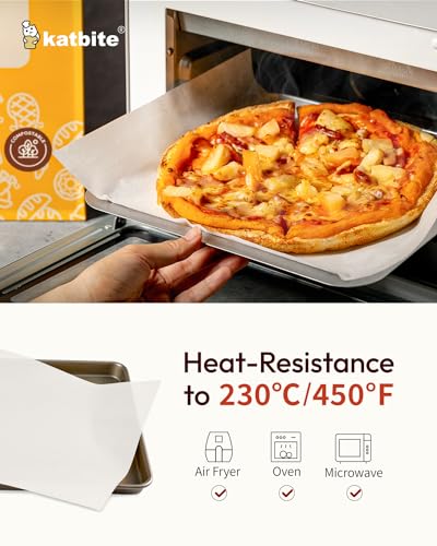 Katbite 75 Pcs White Parchment Paper Baking Sheets, 12x16 Inch, Heavy Duty - size: 12"x16"-75