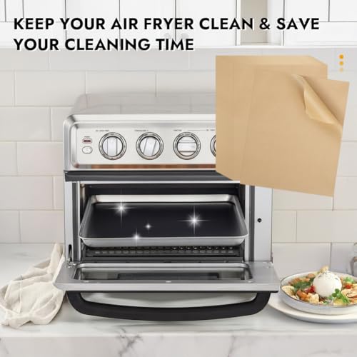 BYKITCHEN 11 x 9in Disposable Air Fryer Parchment Paper Sheet Liners,120PCS - size: 9 x 11 Inch