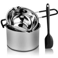 Double Boiler Pot Set, Stainless Steel Melting Pot 600ml and 1600ml - size: 1600 ML+600ML Multicolor (Pack of 1)