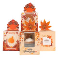 qiqee Thanksgiving Individual Cupcake Boxes Cupcake Holders Disposable 60pcs Single Cupcake Boxes with Window 3.7"x3.7"x4.5" Cupcake Containers For Thanksgiving - color: Thanksgiving, size: 60Pcs, One Holder