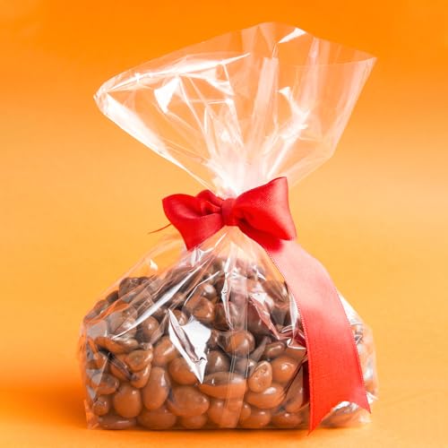 Morepack Gusseted Flat Bottom Cellophane Bags 5x3x12 In 50Pcs - color: 5x3x12Inches