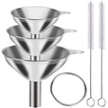 Mini Stainless Steel Funnel Set for Small Bottles, 3 Sizes