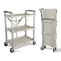 Olympia Tools 89-355 Pack N Roll Collapsible Service Cart, XL, 300LB Capacity, White - color: White, size: 300LB