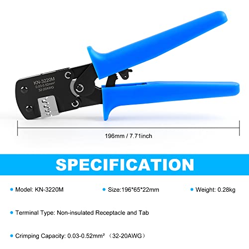 Knoweasy Micro Molex Crimper: Compatible with D-Sub, JST, JAE Connectors - style: Molex