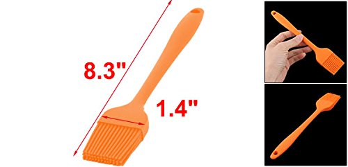 uxcell Silicone Family Bakery Cookie Cake Baking Tool Cream Butter Pastry Brush Orange - color: Orange