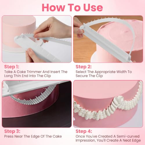 2 Pcs Cake Arch Guide Tool, Adjustable Fondant Cake Arc Ruler