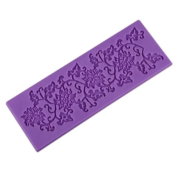 Set of 3 Silicone Fondant Lace Mat Cake Decorating Mold