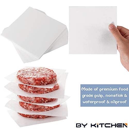 5.5x5.5 Inch Burger Patty Paper, 300pcs Parchment Paper Squares for Patties - size: 5.5 inch