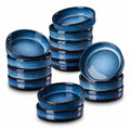 ONEMORE Creme Brulee Ramekins 4 oz Ceramic Ramekin Set of 14, Oven Safe Baking Ramekins, Small Sauce Dishes, Stackable Blue Custard Cups, Dishwasher Microwave Safe - color: Blue, size: 4 oz (14PCS)