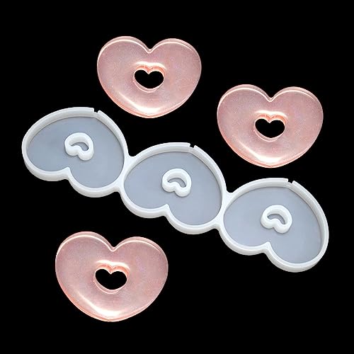 mostsom Silicone Lollipop Mold,Love Wings/Heart/Round Shape Mold,Cake Lollipop Fondant Mold,For Making Lollipop Chocolate Candy Cookie,Hard Candy,No Sticks 2PCS (Z Heart) - size: Z_ Heart