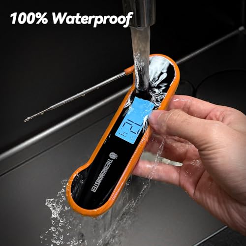 0.5 Sec Instant Read Meat Thermometer Digital for Cooking, Orange - color: Orange
