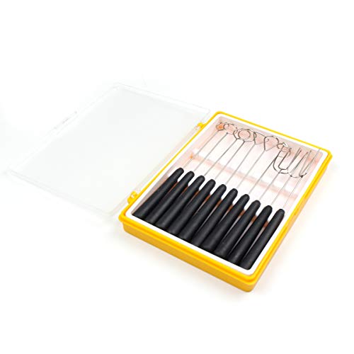 O'Creme Chocolate Dipping Tools, Set of 10 - size: 10-Piece Set