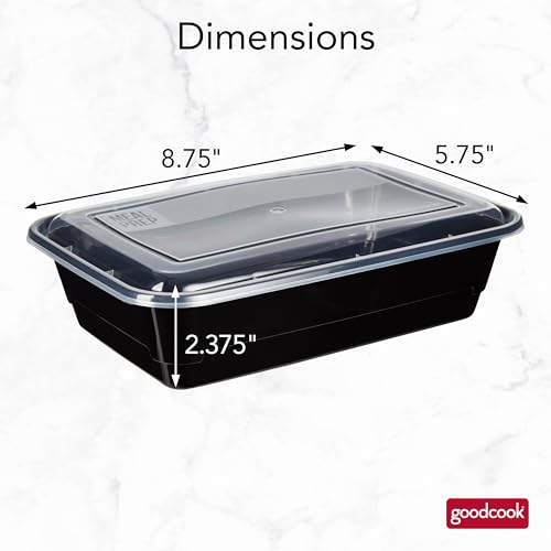 GoodCook Meal Prep Containers, Single Compartment 10-Pack - size: 1 Count (Pack of 1)