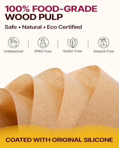 Katbite 300Pcs 6x6 Inches Patty Paper, Burger Patty Paper, Unbleached Parchment Sheets, Heavy Duty & Non-Stick, Squares for Seperating Patty, Cookies, Storing Foods Wrapping Candies - size: 6"x6"
