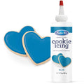 Satin Ice Blue Cookie Icing - 8oz - Bottle - color: Blue
