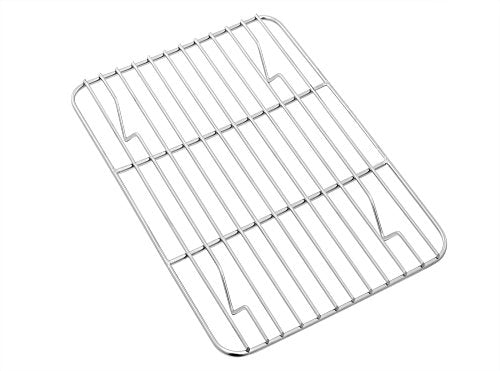 P&P CHEF 8.6" x 6.2" Cooling Baking Wire Racks Pack of 2, Silver - color: Silver, size: 8.6" x 6.2"