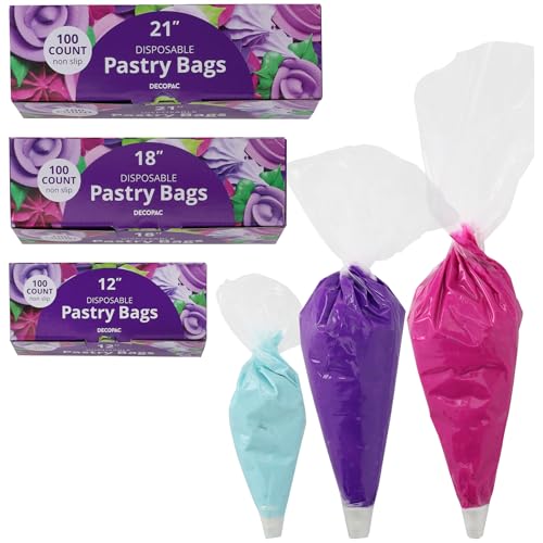 Disposable Pastry Piping Bags | 18 Inch | 100 Pack - size: 18 Inch