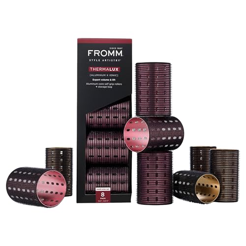 Fromm Thermalux Aluminum Core Professional Hair Rollers, 2" & 2.5", 8-Pack - size: 2" & 2.5"