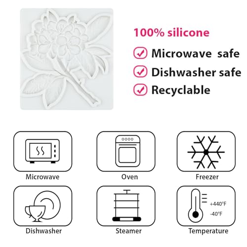 Rhododendron Flower Silicone Mold Azalea Flower Fondant Mold - color: Style M