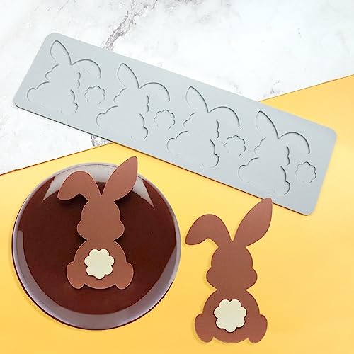 Love Silicone Lace Mold, Cake Mat, Fondant Impression Mats, Heart Pattern Lace Mat for Cake Decorating Valentine's Day (I_ Rabbit) - size: I_ Rabbit