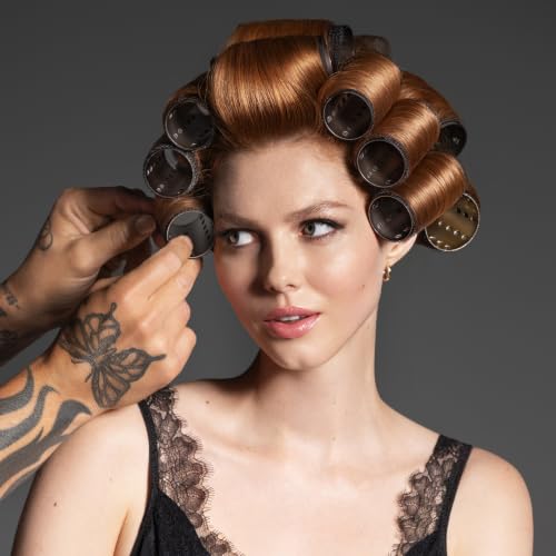 Fromm Thermalux Aluminum Hair Rollers for Volume, Waves, & Curtain Bangs, Heat-Retaining Aluminum Core, Self-Grip Surface, Ionic Technology, Lightweight Professional Rollers, 1.5", 4-Pack - size: 1.5"