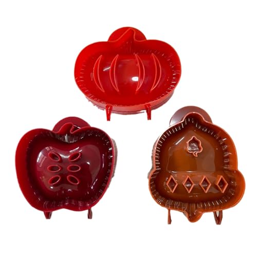 Dough Presser Pocket，Mini Pie Molds,One-Handed Cookie Maker, 3 Shape Christmas Handmade Pie Molds. (Autumn hand-dispatched) - color: Autumn hand-dispatched