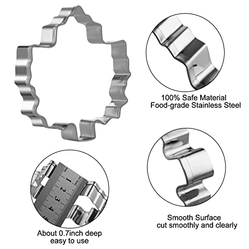 Maple Cookie Cutters Thanksgiving Day, 5 Pack - style: M-Maple Leaf