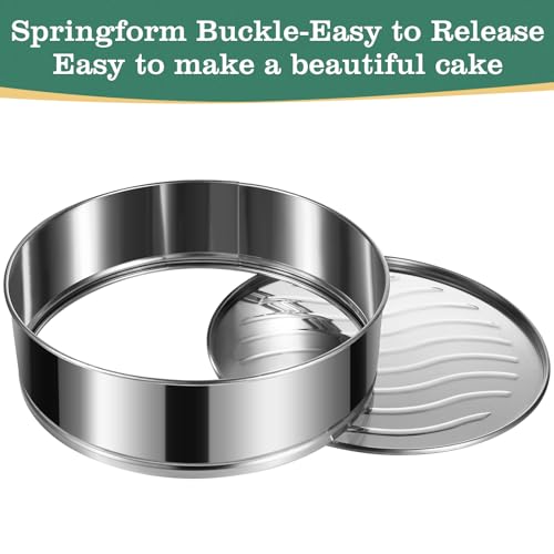 4/7/9/10-Inch Set Springform Pan, Removable Bottom, Stainless Steel - size: 4" 7" 9" 10" Cake Pan
