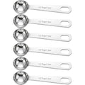 6PCS Measuring Spoons Set(1/2 Tbsp, 7.5ml), Short Teaspoons Stainless Steel Compact Kitchen Scoops for Spices, Baking, and Everyday Cooking - size: 7.5 ML