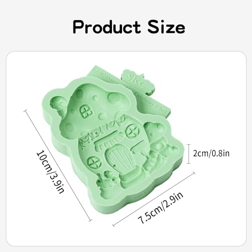 Fairy Gnome Hat Fondant Silicone Mould - Enchanted Cake Decorating Tool - color: Mushroom