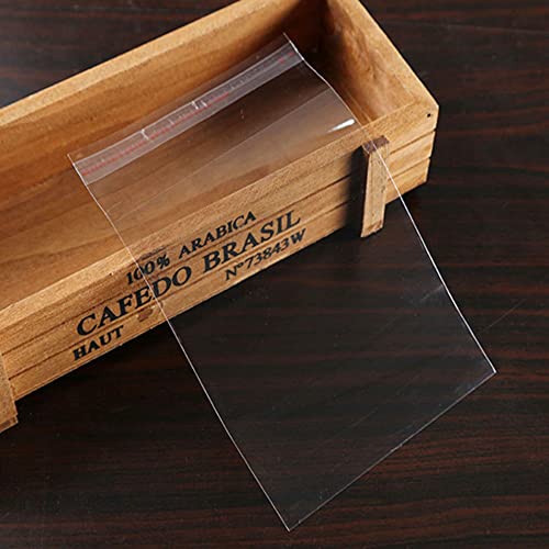 Small Clear Self Stick Cellophane Bags 1.5 x 2" Tiny Self Adhesive Cello Pouches 200pcs Mini Tape OPP Poly Glassine Baggies 2mil for Photo Beads Seeds Ring Buttons Powder Diamonds Earrings Coins - size: 1.5x2"